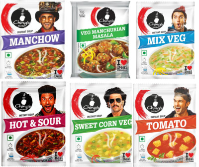 chings Cup a Soup Instant Soup with Croutons & Vegetables Various Flavors