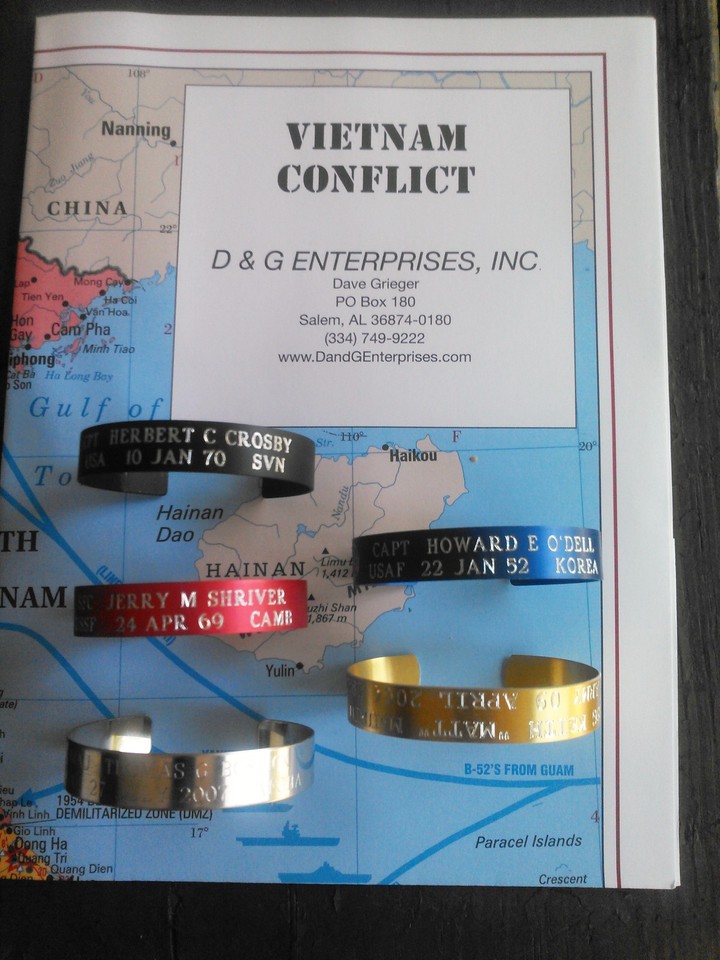 POW MIA KIA Bracelets....Customized | eBay