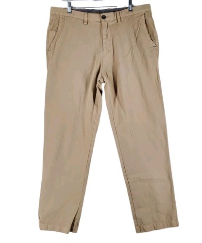 Tommy Bahama Chino Pants Mens 36x30 Tan Khaki Beige Straight Pima Cotton