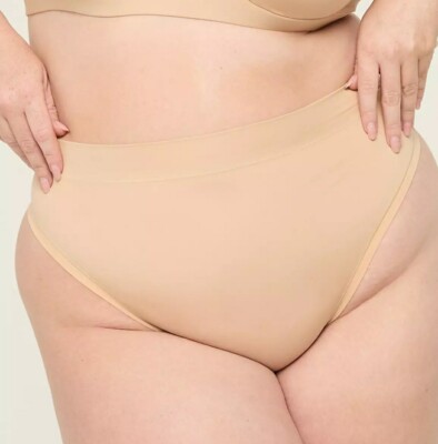 Lane Bryant Cafe Beige Comfort Bliss French-Cut Thong Panty Plus 26/28, 4X