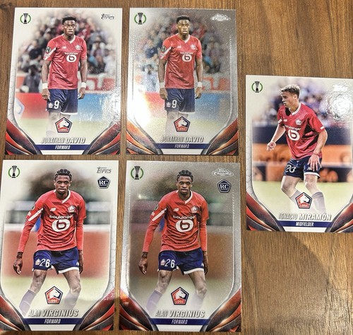 * Topps UCC Flagship and Chrome LOSC * Lille 5 Football Card Bundle inc Rookies