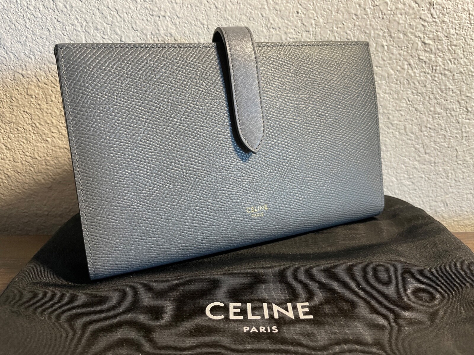 celine strap wallet