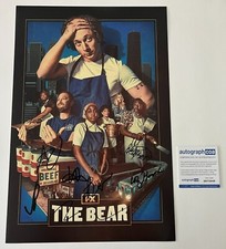 THE BEAR JEREMY ALLEN WHITE +7 CAST SIGNED 12x18 PHOTO B w/EXACT VIDEO PROOF COA