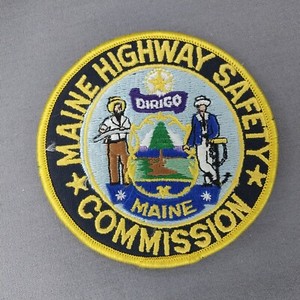 Maine ME Highway Safety Commission 4" Round Law Enforcement Patch