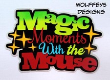 CRAFTECAFE DISNEY KID TITLE premade paper piecing scrapbook diecut page albuM