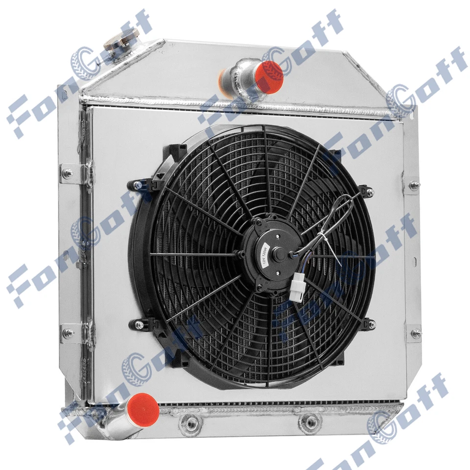 3 Row Radiator Shroud Fan For 51-1957 International Harvester Truck L6 3.6 3.9L Foto 4 de 4