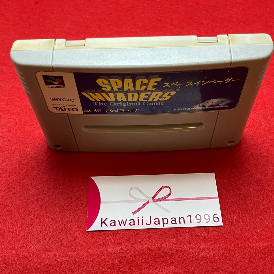 Nintendo Super Famicom Space Invaders SHVC-IC 1994 SFC Tested - Image 3 of 4
