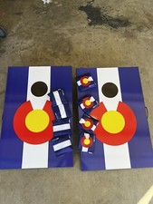 Colorado State Flag Themed Cornhole Board Prints / Wraps / Corn Hole