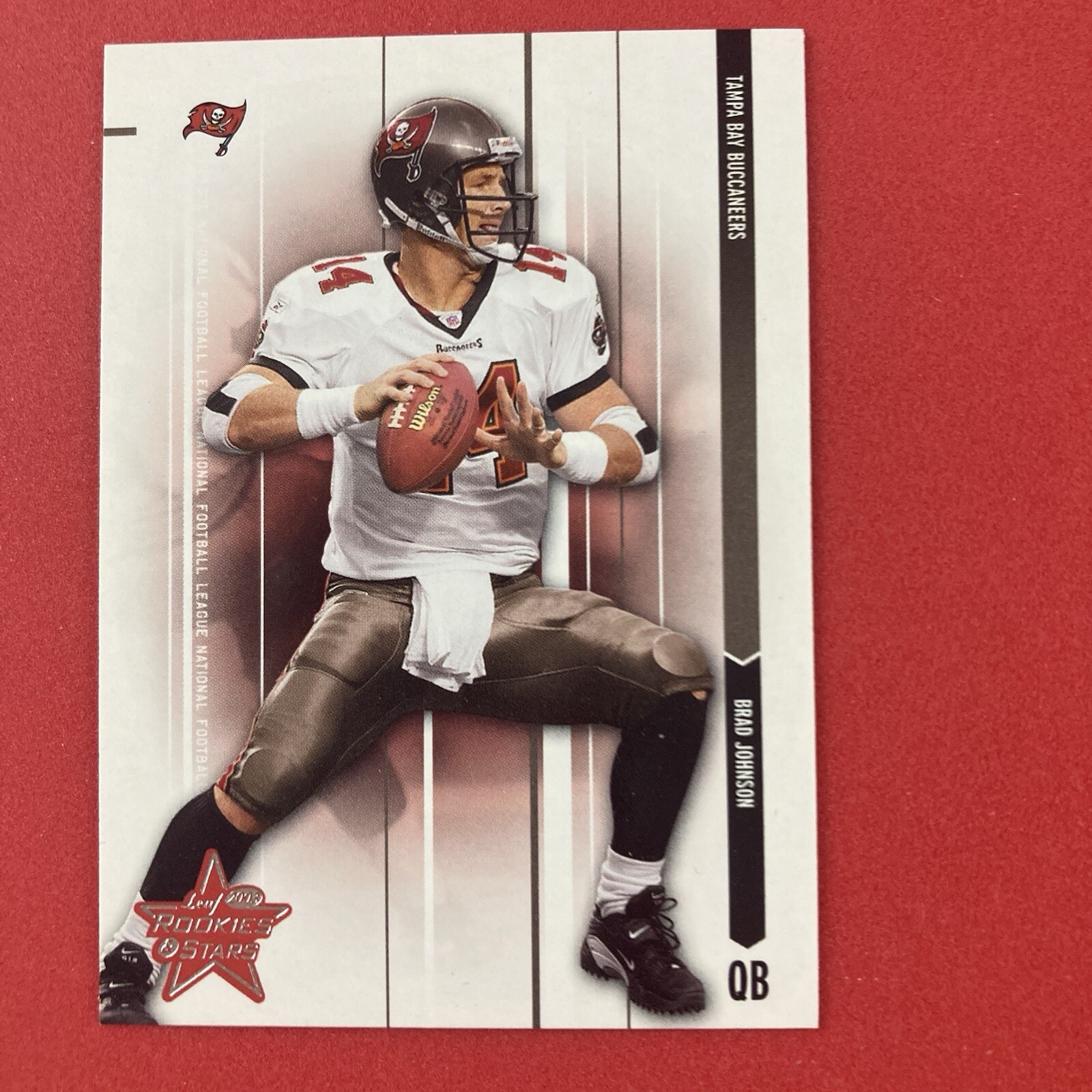 Brad Johnson 2003 Leaf Rookies & Stars Card #87 NFL Tampa Bay Buccaneers