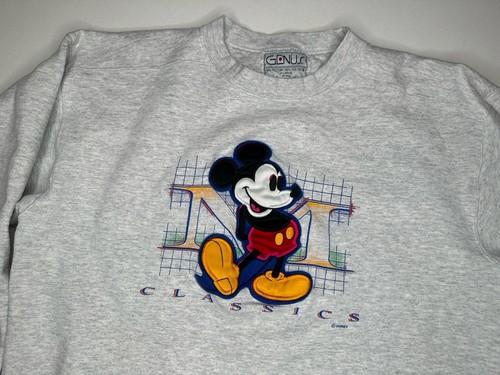 Vintage Mickey Mouse Disney Classics Made in USA Crew Sweatshirt Genus XL - Picture 2 of 9