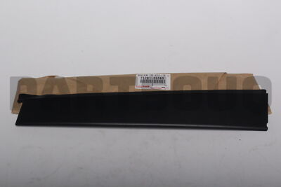 7576133060 Genuine Toyota MOULDING, REAR DOOR WINDOW FRAME, FRONT