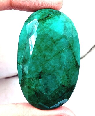 Gorgeous 348.35 Ct Green Emerald EGL Certified Oval Shape Loose Gemstone SMQ