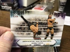 2021 Topps WWE Base Card #11 Drew McIntyre Wins the Men's Royal Rumble