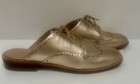 NEW BANANA REPUBLIC GOLD  Wingtip Mules 8.5 M Lace Up NWOB RARE — photo 2