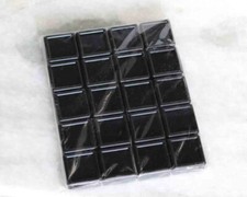 20 Pcs 3 3 Cm Black Gem Display plastic box Storage for Gemstone