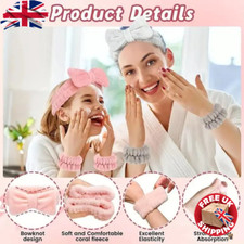 Soft Fleece Fluffy Elastic Headband Makeup Cosmetic Facial Shower Spa Hair Band
