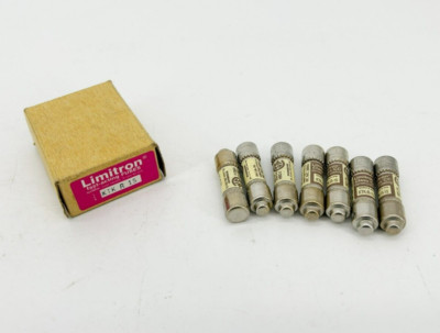 Lot of 7 New Bussmann Limitron KTK-R-15 Fast Acting Fuses 15A 600V Class CC