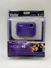 BUNDLE Vivitar ViviCam 46 4.1MP Digital Purple Camera BRAND NEW FACTORY SEALED