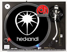 hedkandi Black - 7"-12" DJ slipmat for LP turntable record player 
