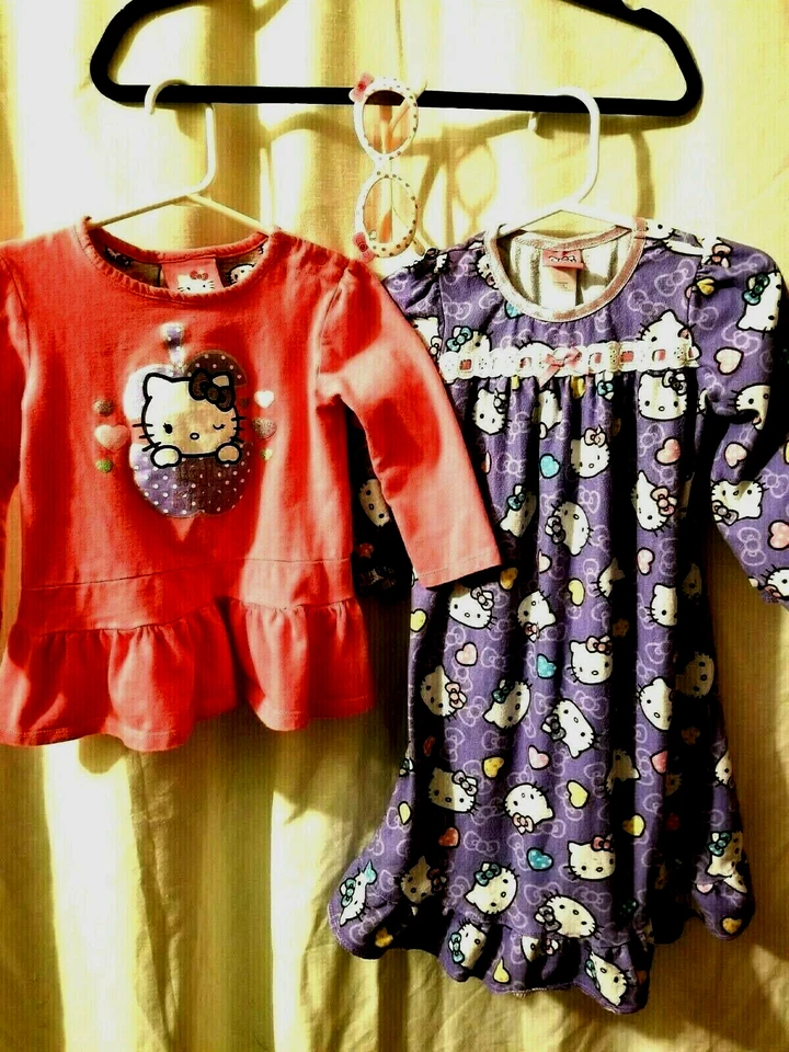 Lote De 3 Camisón Sanrio Hello Kitty Niñas Top, Gafas De Sol 18M-2T 2010-2014 Foto 2 de 4