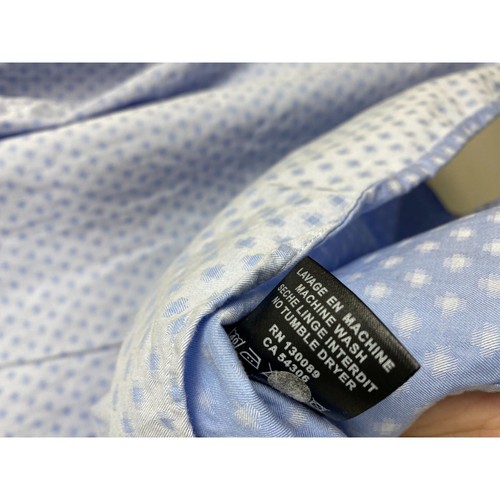 Jared Lang Dress Shirt Mens size 2XL Blue Button Down Floral Sleeves Event party - Picture 4 of 10