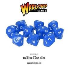 10 Blue D10 - Dice - Wargaming - Warlord Games