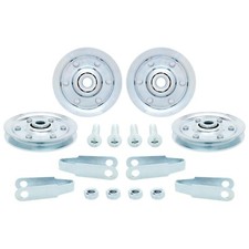 3" Heavy Duty Garage Door Pulley 200LB Load Rating, 4 Sheave Pulleys, 2 Clevi...