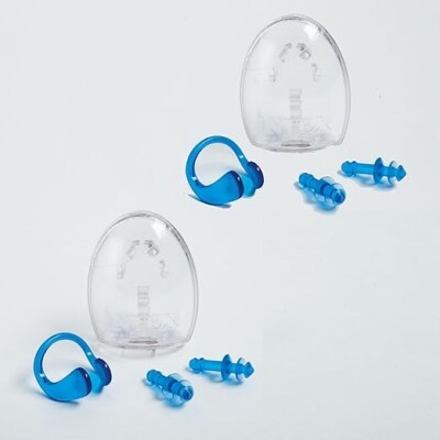 Intex 55609E Aquaflow Sport Ear Plugs & Nose Clip Combo Set With Case, Set of 2