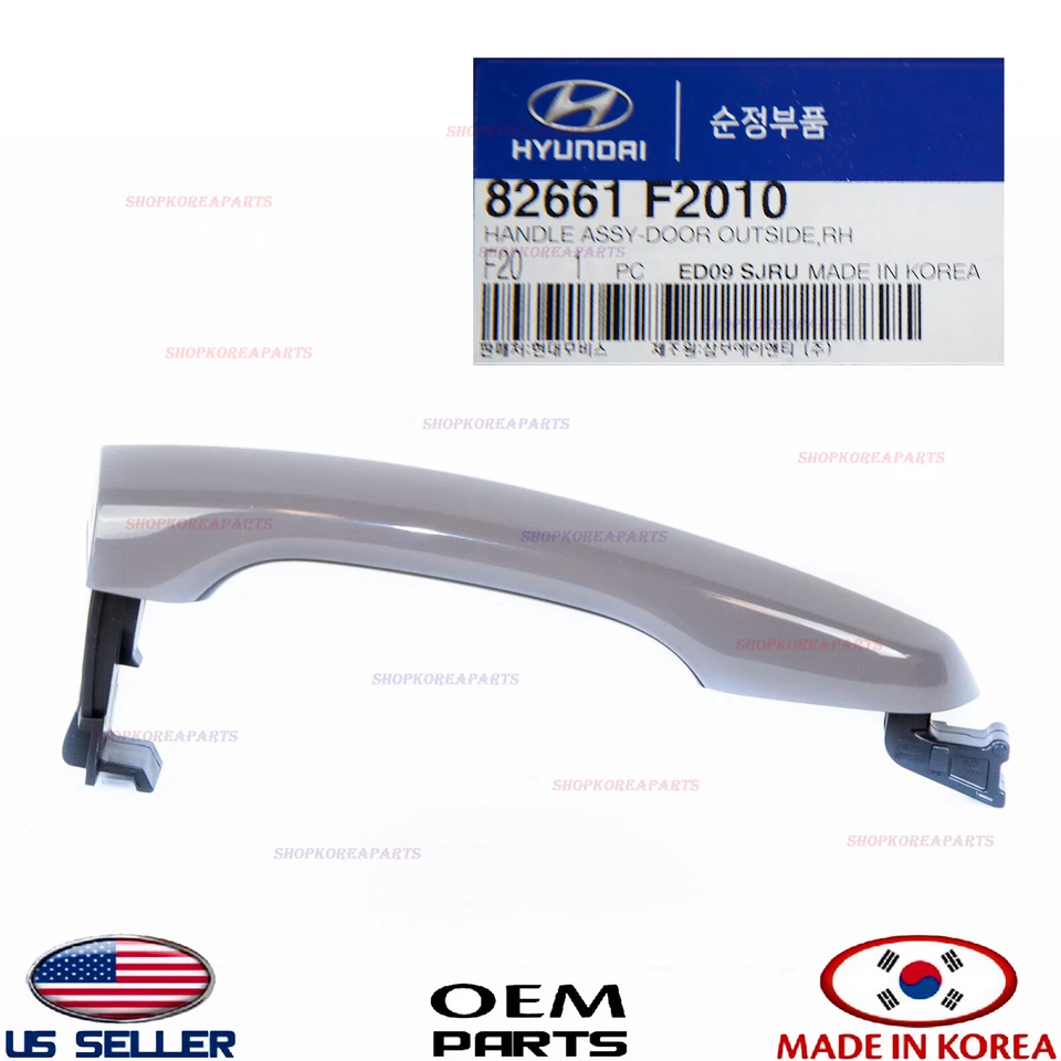 Manija de puerta exterior genuina lado del pasajero delantera, trasera OEM Elantra SEDAN 2017-20 Foto 3 de 4