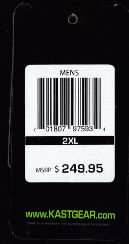 Kast Extreme Fishing Gear Boost Technical Fishing Jacket Grey Size 2XL NWT in OP - Picture 11 of 12