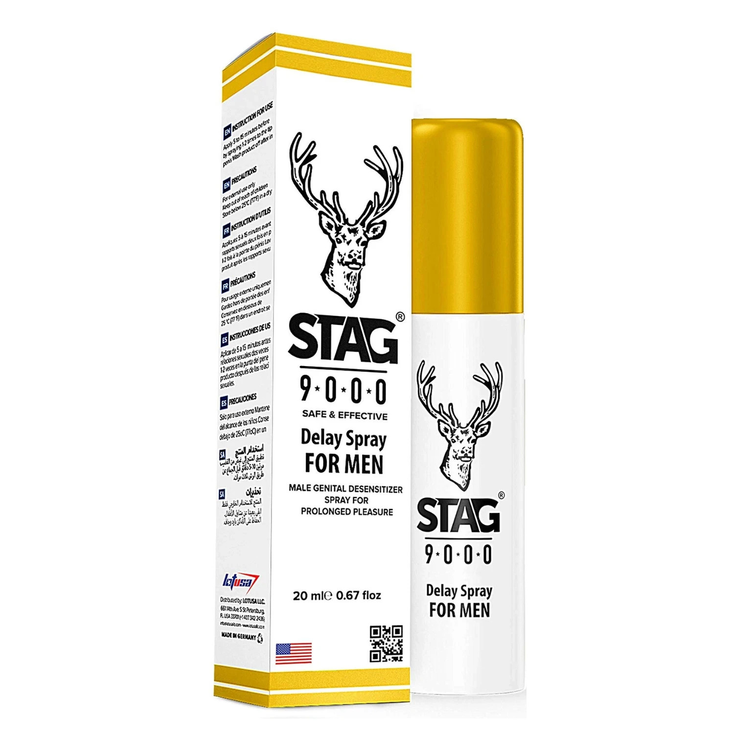 Stag Delay Spray For Men 20ml (20ml (1er Pack)) Für Männer Stag Delay Spray For Men 20ml (20ml (1er Pack)) Für Männer
