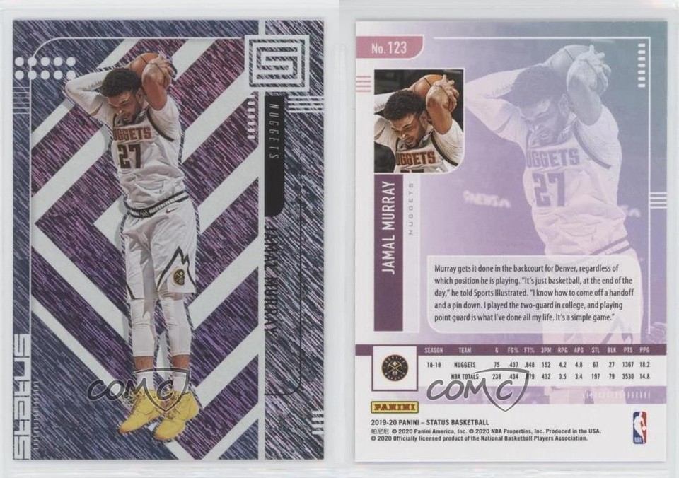 2019-20 Panini Status Tmall Blue Jamal Murray #123 fm0 | eBay