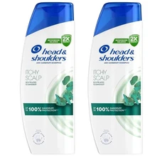 2 PACK Head & Shoulders Anti Dandruff Shampoo Itchy Scalp Care 400 ML Eucalyptus