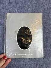 VTG Christian Dior Bas Collants 17 DTEX Pantyhose Size 9 Brown/ Black