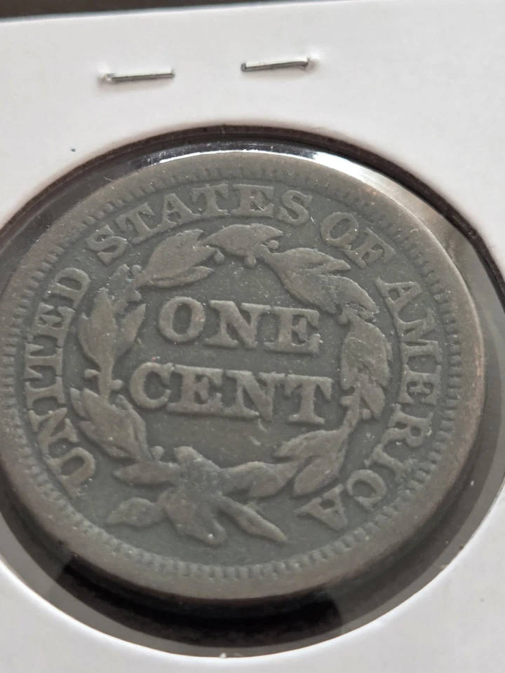 1847-1852 BRAIDED HAIR LARGE CENT IN CIRCULATED CONDITION, VERY FINE /EX.FINE - Image 4 of 4