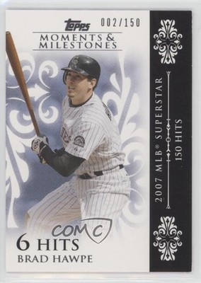 2008 Moments & Milestones /150 Brad Hawpe (2007 MLB Superstar 150 Hits) #101 c7z