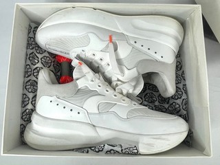 Alexander McQueen White Oversized Sneakers Mens Size 45 With Box