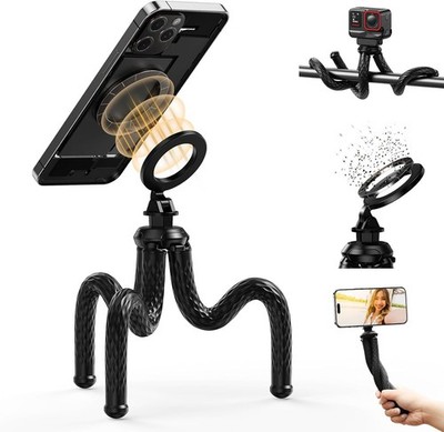 TELESIN° Magnetisches Stativ für Flexible Smartphones - [2 in 1] Flexibles