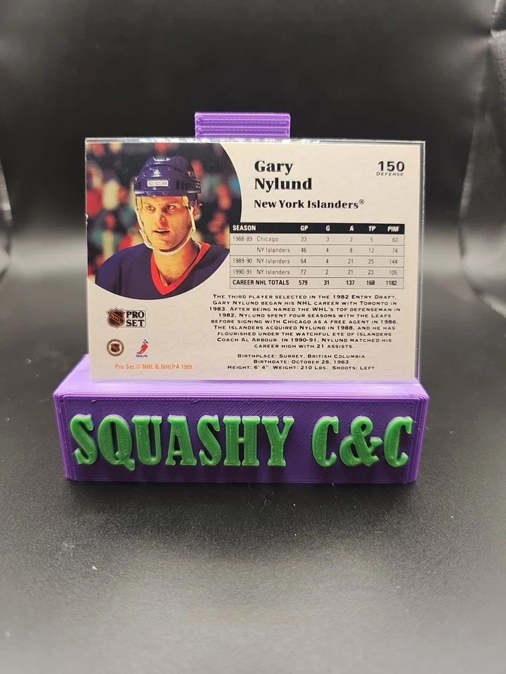 1991-92 Pro Set - Gary Nylund #150 - Image 2 of 2