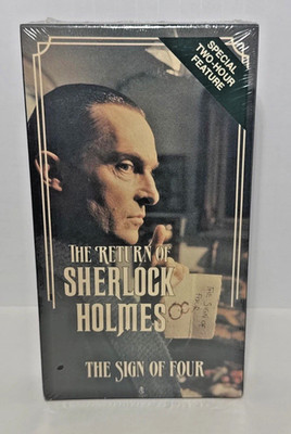VINTAGE VHS SEALED NIB | The Return of SHERLOCK HOLMES: The Sign of Four