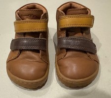 Froddo Barefoot First Step Kids Shoes Brown Cognac Infant Size 4 EU21 - RRP £60!