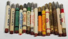 Vintage Bullet Pencils Auction Services and Seed Elevator Lot Of 15