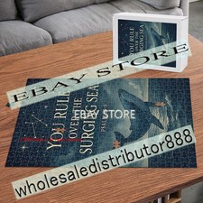 500 piece jigsaw puzzle Whale Moon Ocean Scripture bible verse