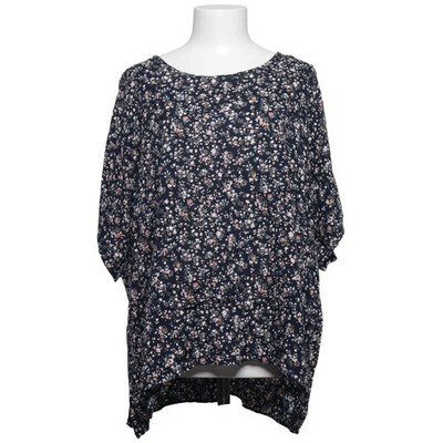 Ally Bell, Top, Größe: 52/54, Blau/Mehrfarbig, Viskose, Blumen, Damen #sgN