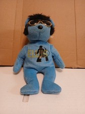 Elvis 2010 TY Blue Beanie Plush