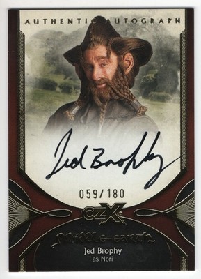 CZX Middle Earth Jed Brophy as Nori auto insert card JB-N #59/180