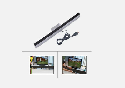 Wired Remote Motion Sensor Bar IR Infrared Ray Inductor for Nintendo Wii / Wii U