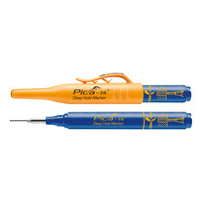Image of Pica INK Permanent Deep Hole Marker Pen Fine Tip Blue - 150/41