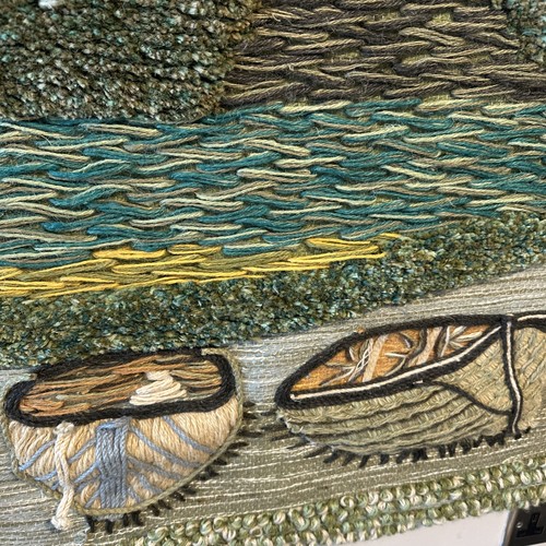 Goodweave Jute Large Wall Hanging Scenic Castle River Boats Certified Rugs - Picture 4 of 7