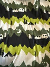 Tela de camping 31”x60” Pop! Cámper camión estrella luna camuflaje elástico tela jersey